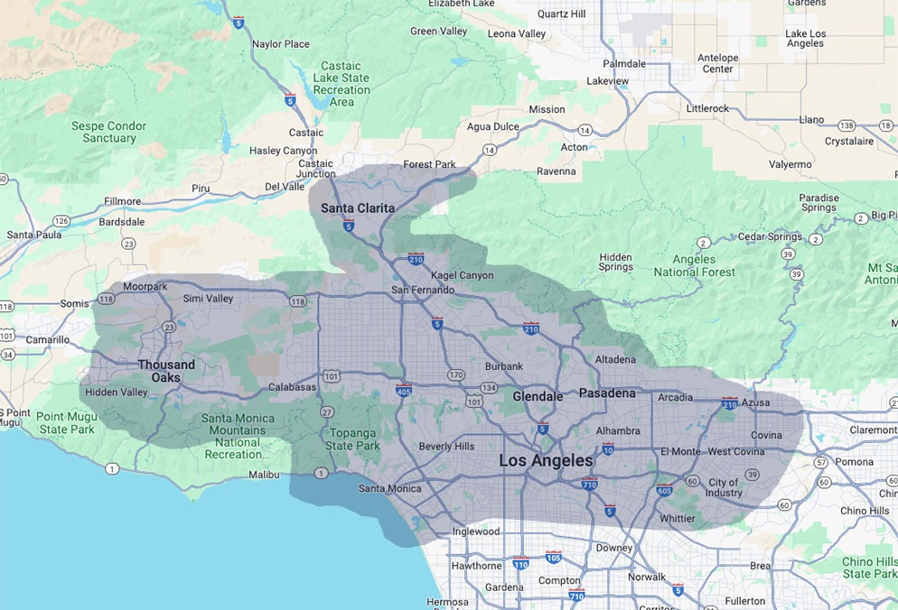 Map- serving areas